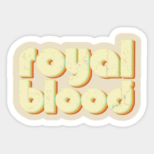 vintage color royal blood Sticker